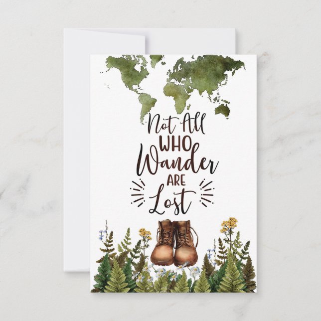 Cartão RSVP Viagem não é tudo que perde (Frente)