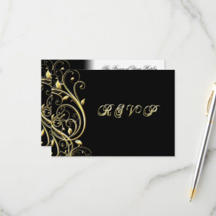 Cartão RSVP Vice-presidente do 50º aniversário de casamento