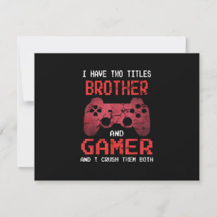 Cartão RSVP Videos games Engraçados De Vintage Para Meninos Ir
