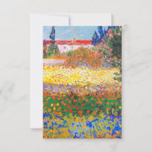 Cartão RSVP Vincent Van Gogh Flor Garden