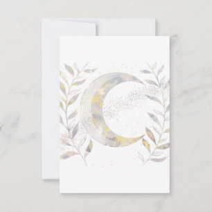 Cartão RSVP Vinhas e Lua