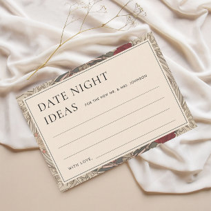 Cartão RSVP Vintage Art Nouveau Data Ideias Noturnas