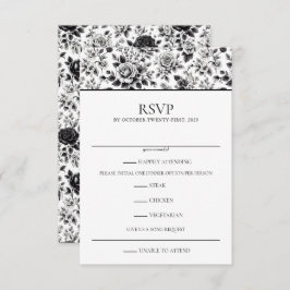 Cartão RSVP Vintage Glam Floral