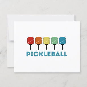 Cartão RSVP Vintage Retro Pickleball Funny