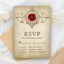 Vintage Rosa Flourish Wedes Romântico