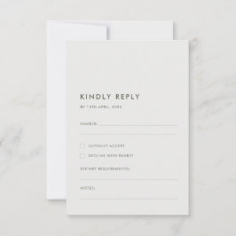 Cartão RSVP VP de Sábio de Goma Nativa Australiana