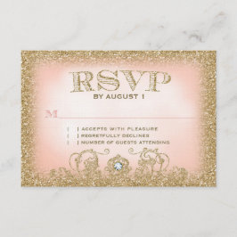 Cartão RSVP VP de tempo uma vez