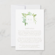 Watercolor Greenery Leaf Wreath