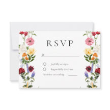 Watercolor Wildflowers Spring Summer Wedding