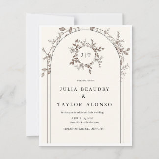 CARTÃO RSVP WEDDING INVITATION