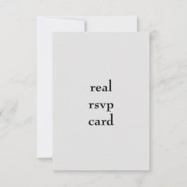 Cartão RSVP wedsdfwe