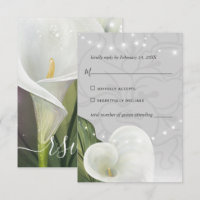 White Calla Lily Elegante Floral Watercolor