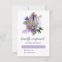 Wiccan Union Manipulando Elegante Floral Roxo