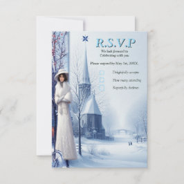 Cartão RSVP Winter Celebrations in Amsterdam