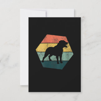Cartão RSVP Womens Vintage Hexagon Rottweiler Gift Rottweiler