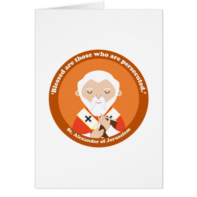 Cartão Rua: Alexandre de Jerusalém (Frente)