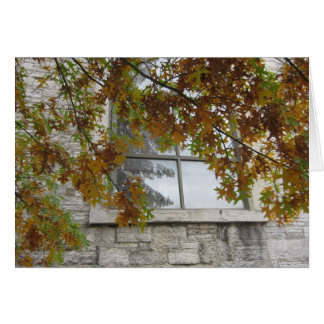 Cartão Rua. Carvalho do outono de Paul