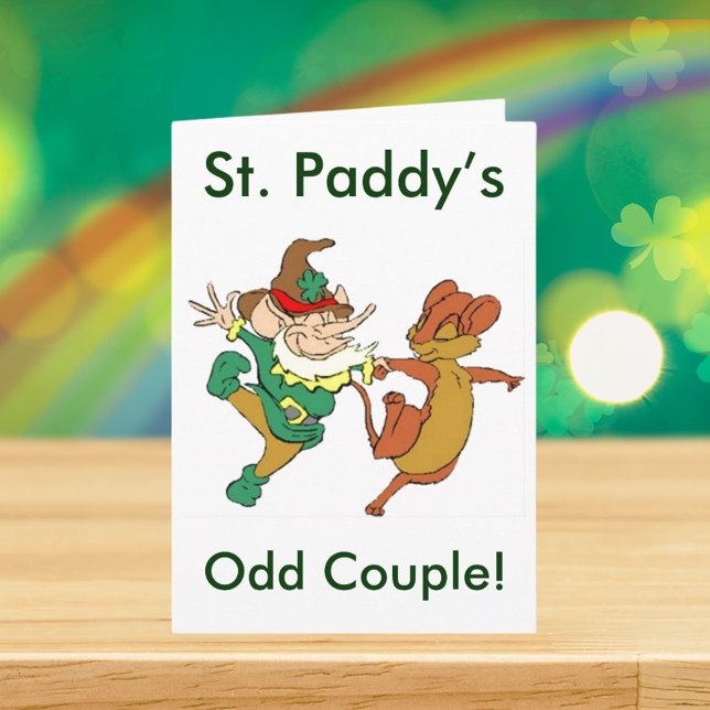 Cartão Rua, Casal ímpar de Paddy (St. Paddy’s Odd Couple Card)