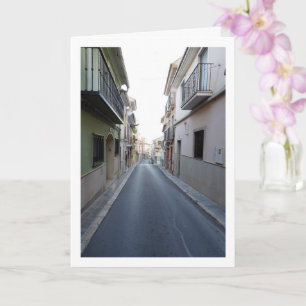 Cartão Rua Clássica em Lliria, Valência, Espanhol
