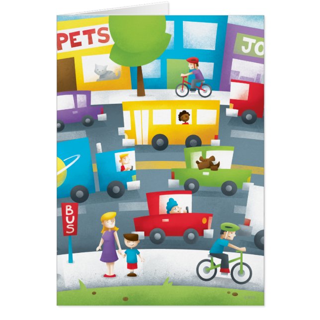 Cartão Rua da cidade (Frente)