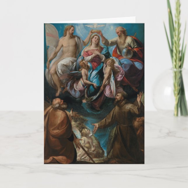 Cartão Rua da Virgem Maria de coroação. Joseph Francis (Frente)