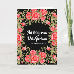 Cartão Rua De Início Da Graduação. Ignatius Religião