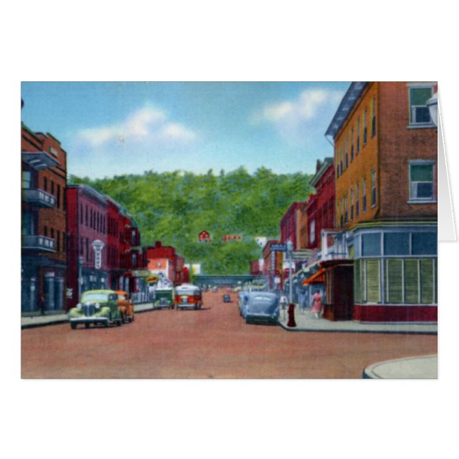 Cartão Rua de Tyrone Pensilvânia 10o (Frente Horizontal)