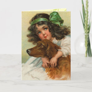 Cartão Rua de Vintage. Dia de Patrick