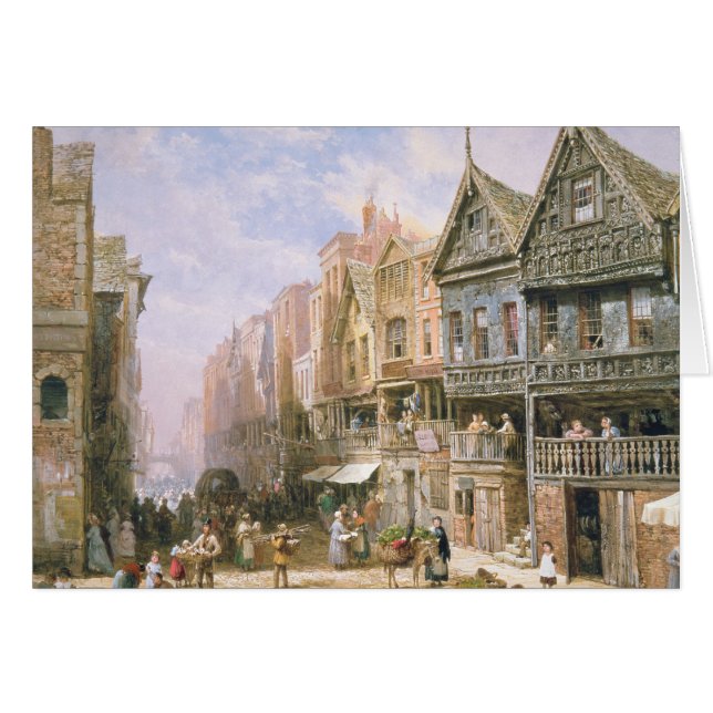 Cartão Rua de Watergate, olhando para Eastgate (Frente Horizontal)