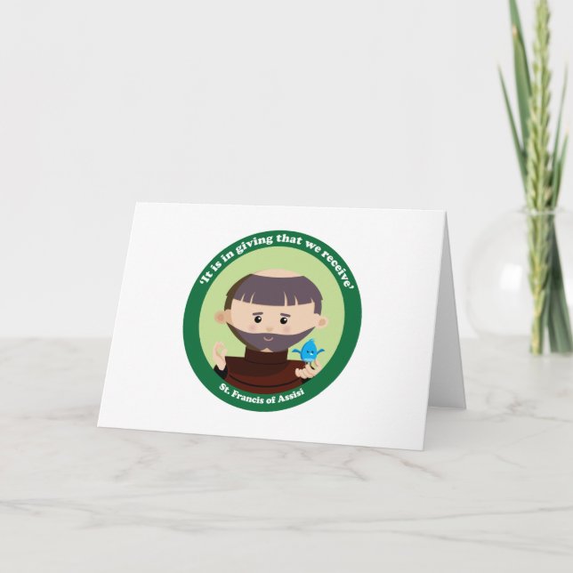 Cartão Rua. Francis de Assisi (Frente)