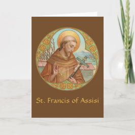 Cartão Rua. Francis of Assisi (BK 002) Vazio Saudação