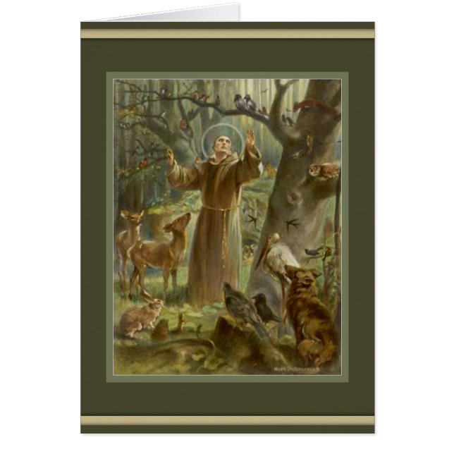 Cartão Rua Francisco de Assisi, dentro de oração (Frente)