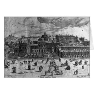 Cartão Rua. Igreja de Peter, de 'Vistas de Roma'