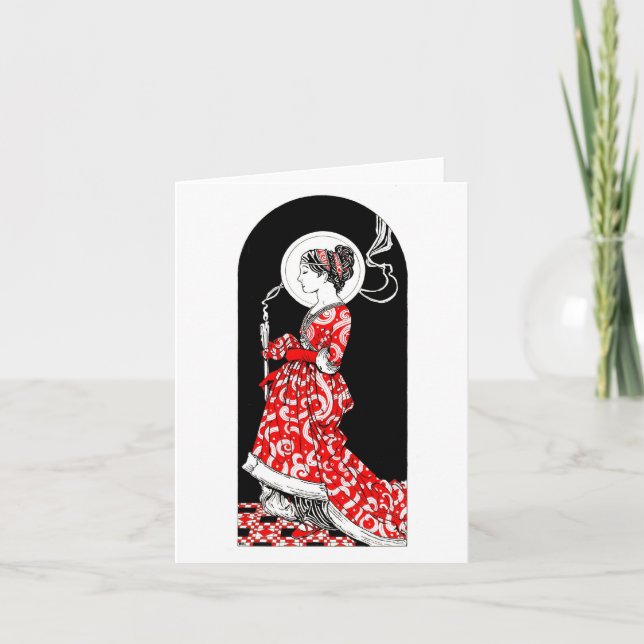 Cartão Rua. Lucy de Syracuse Notecard (Frente)