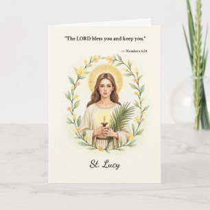 Cartão Rua Lucy God's Peace and Benessings with Scripture
