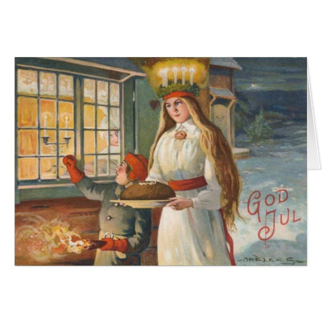 Cartão Rua. Lucy | Lucia Patron Santo Eye Dec 13 (Frente horizontal)