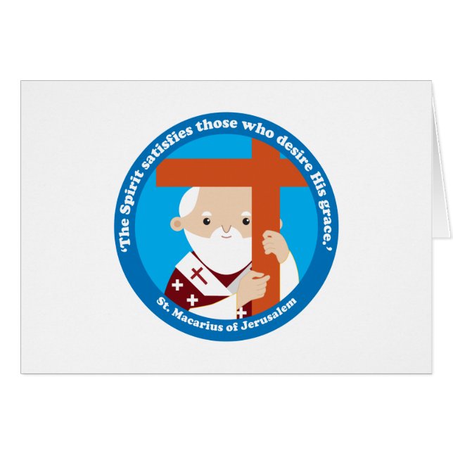 Cartão Rua. Macarius de Jerusalém (Frente Horizontal)