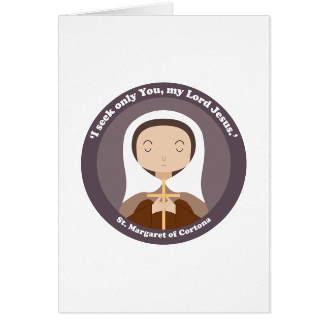 Cartão Rua. Margaret de Cortona (Frente)