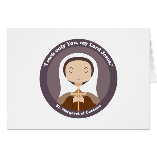 Cartão Rua. Margaret de Cortona (Frente Horizontal)