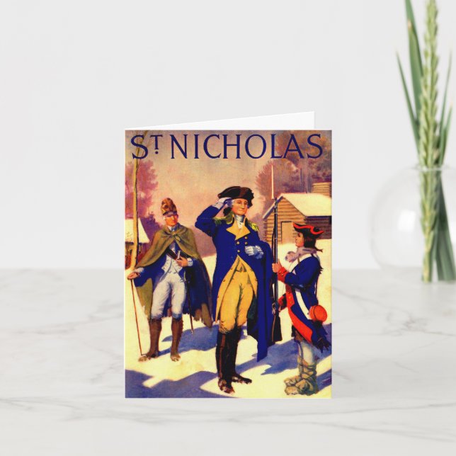 Cartão Rua. Nicholas fevereiro de 1929 George Washington  (Frente)