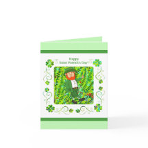 Rua.O dia de Patrick Leprechaun e a bênção irlande