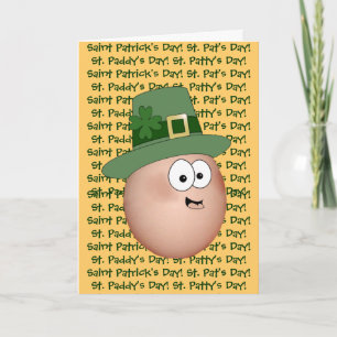 Cartão Rua, Ovo de Dia de Paddy, Dia de São Patrick!
