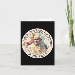 Cartão Rua Papa João Paulo Ii Famosos Santos Católicos Re