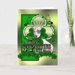 Cartão Rua Patricks - dia de Pitties da rua - Pitbull -