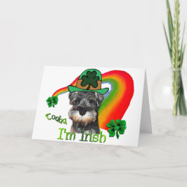 Cartão Rua Patricks do Schnauzer diminuto