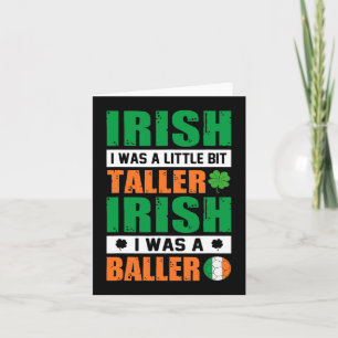 Cartão Rua. Patricks Irlandês Eu Era Um Pouco Mais Alto E