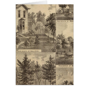 Cartão Rua. Paul, Minnesota Lithógrafo