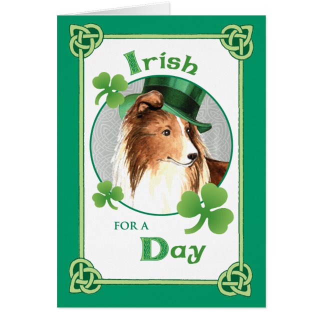 Cartão Rua, prateleira do dia de Patrick (Frente)