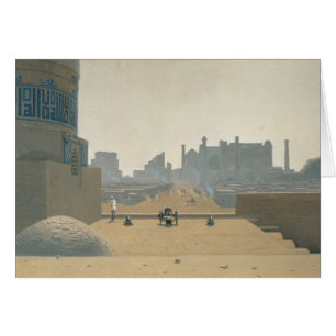 Cartão Rua principal em Samarkand, amanhecer, 1869-70