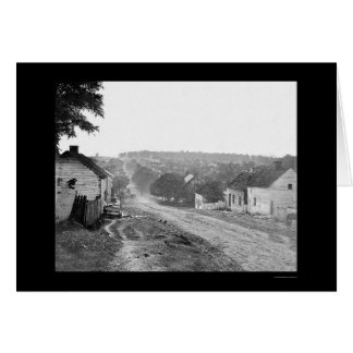 Cartão Rua principal em Sharpsburg, MD 1862